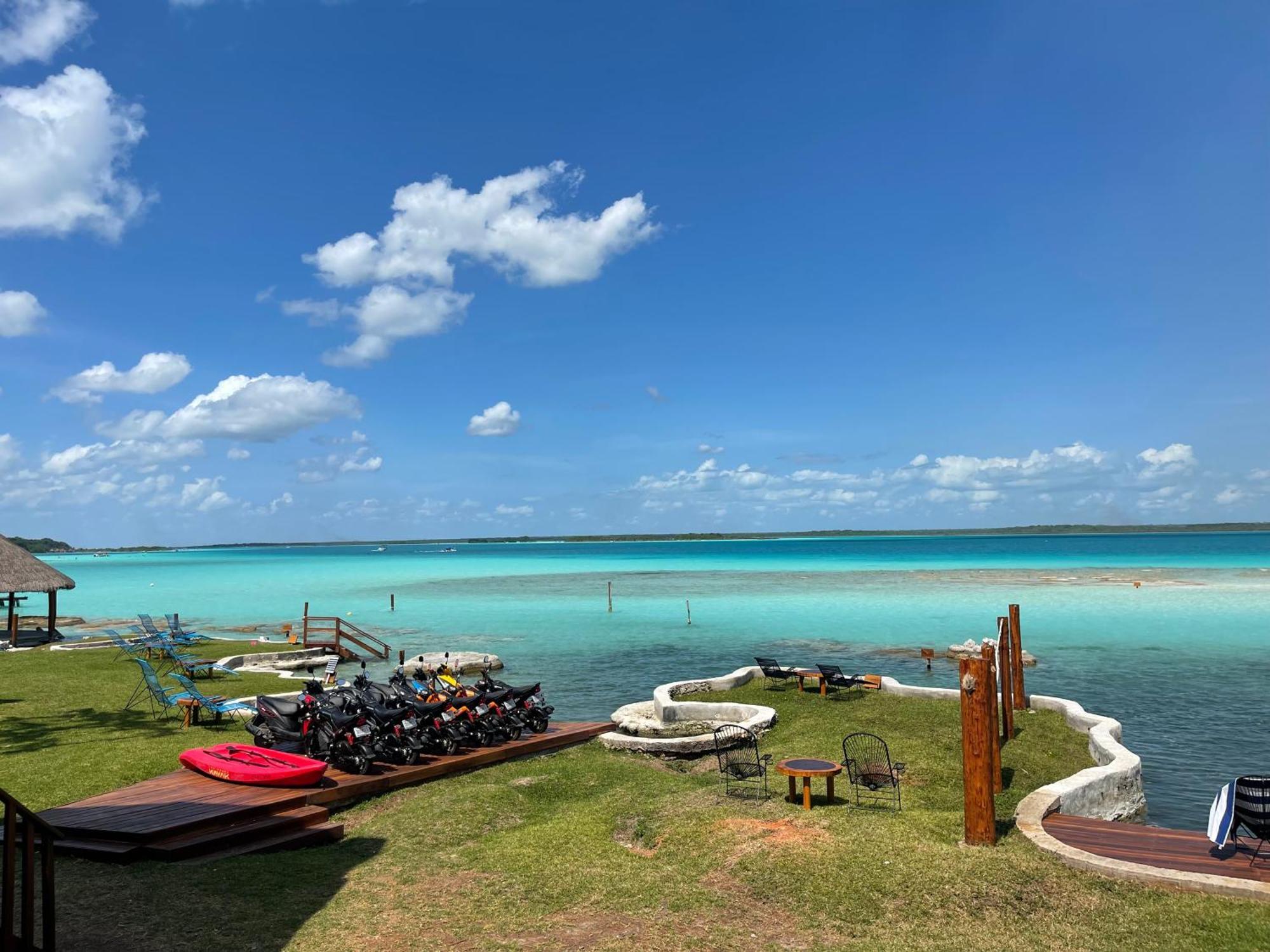 Blue Caribe Bacalar Front Lagoon Exterior foto